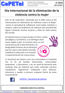 CI 3322 dia de eliminacion de la violencia contra la mujer