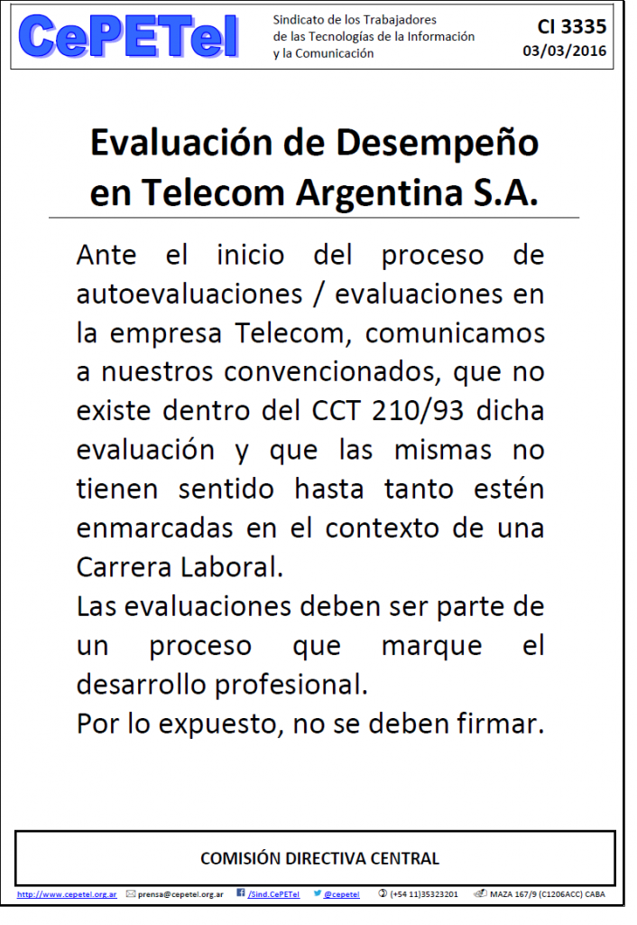 CI3335 Evaluacion de desempeño TECO1